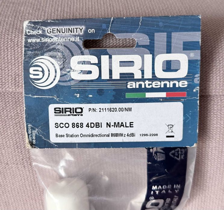 Antena SIRIO SCO-868-4 N-m // MeshCore, Meshtastic, Helium - 868 MHz
