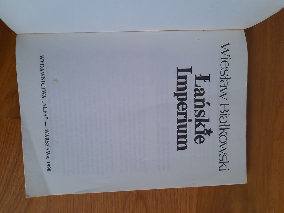 Książka, Wiesław Białkowski, łańskie imperium