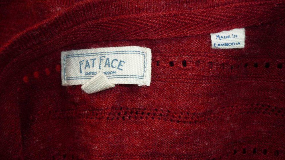Fat Face- damski sweter bawełniany  r; 44