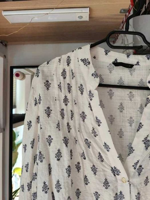 Piękna bluzka na guziki Boho hippie zara