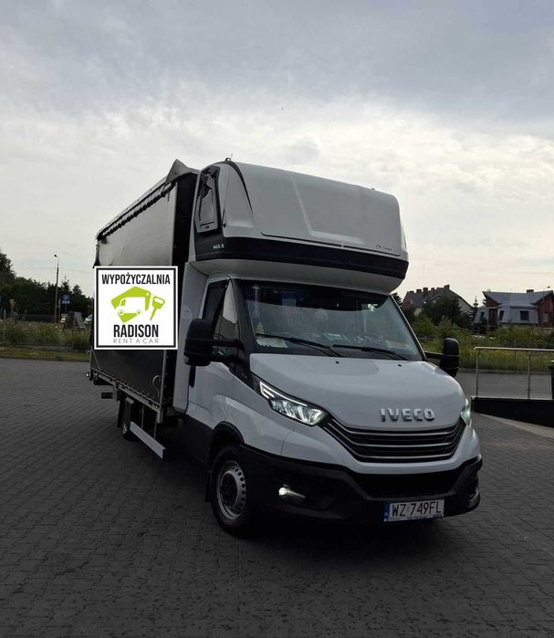 Wynajem dostawczy van busa plandeka winda paleciak 8-12 paletowy