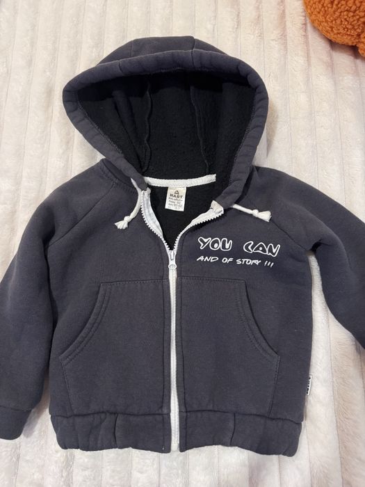 Bluza zapinana sweter ocieplana