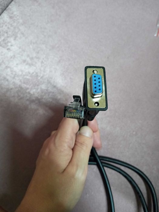 Kabel przejściówka RS232 RJ45 do DB9