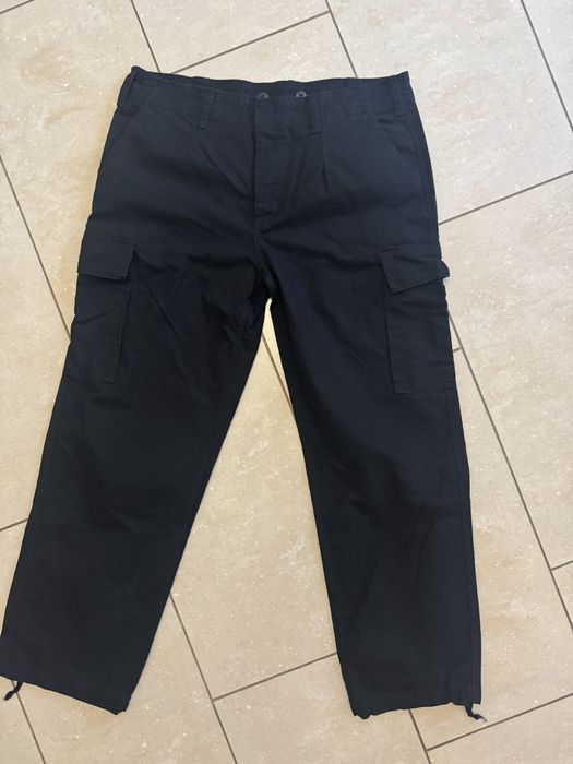 Mil-Tec – męskie spodnie cargo / bojówki militarne czarne L/XL bawełna jak nowe