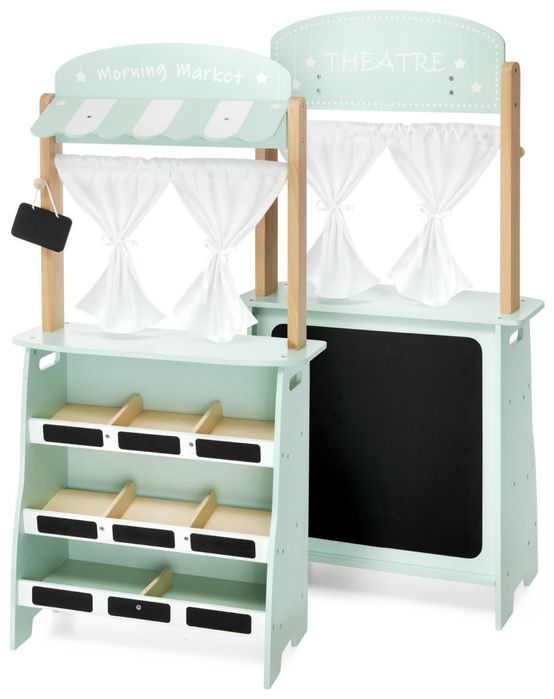 drewniany sklep Dla dzieci stragan i teatr Zabawka Drewniana