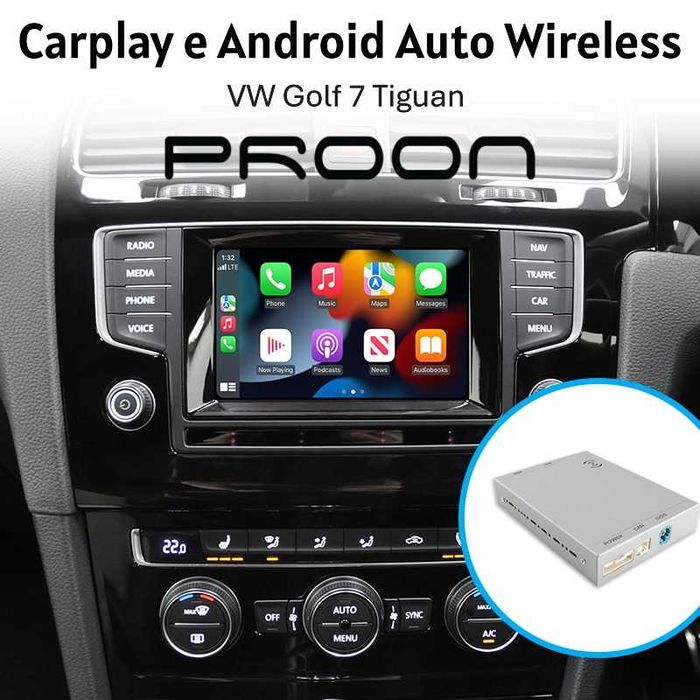 Box carplay android auto radio original para VW Golf 7 Tiguan
