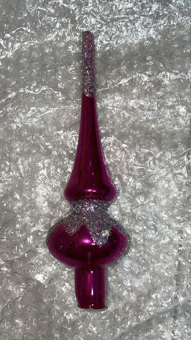 Верхушка для ёлки, ёлочная верхушка игрушка СССР стекло