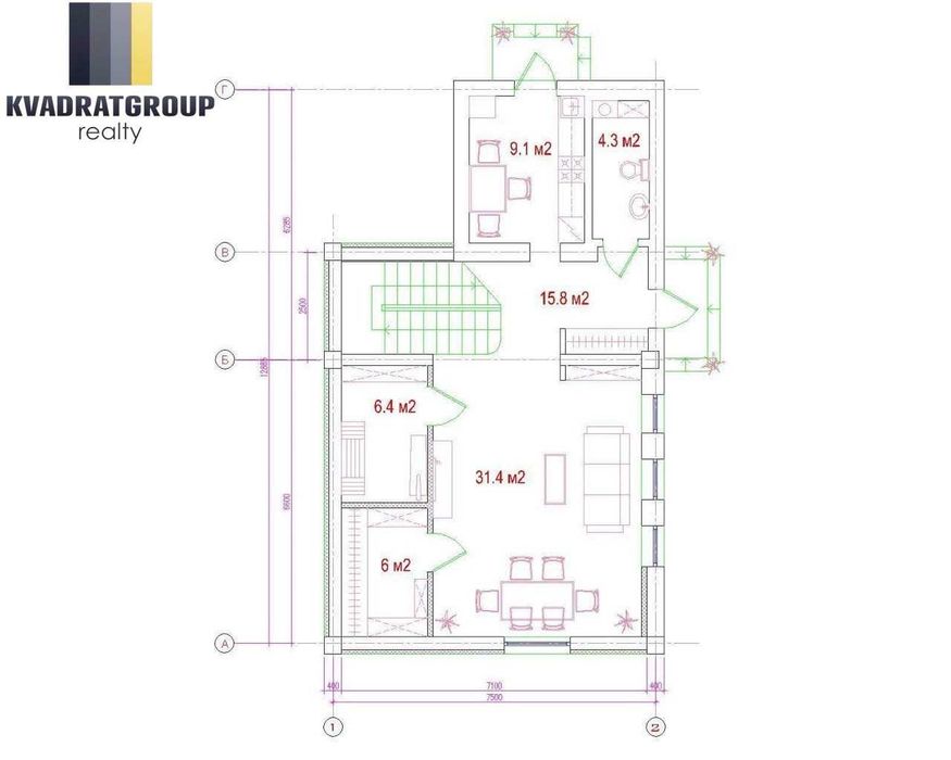 Купите  2этажный 4комнатный дом район Динамо Гагарина Генерала Пушкина
