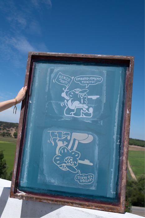 Quadros de serigrafia kenzo