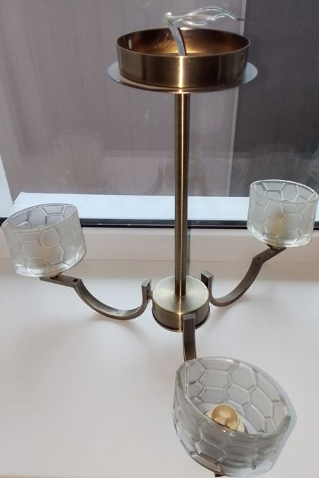 Люстра металл/скло