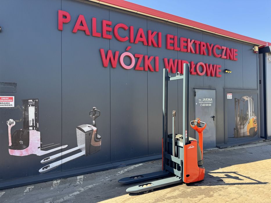 Paleciak elektryczny Linde L 10 2018 r 200 cm 1000 kg wolny skok
