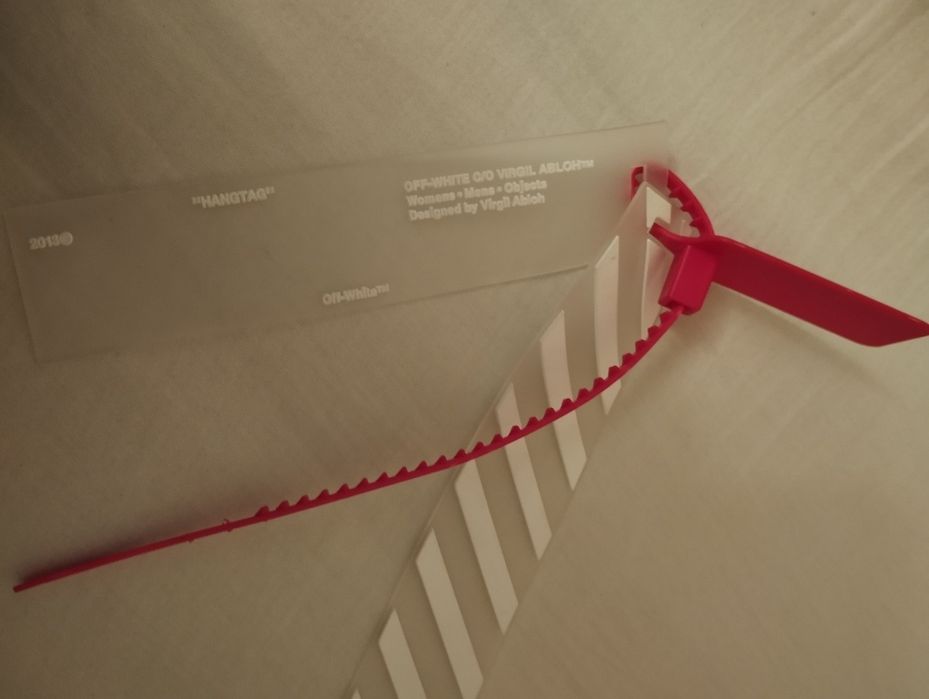 Pasek "off white" Okazja