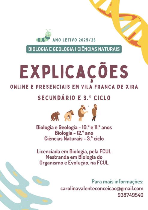 Explicações Biologia e Geologia e Ciências Naturais