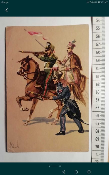 Zestaw pocztówek wojskowych