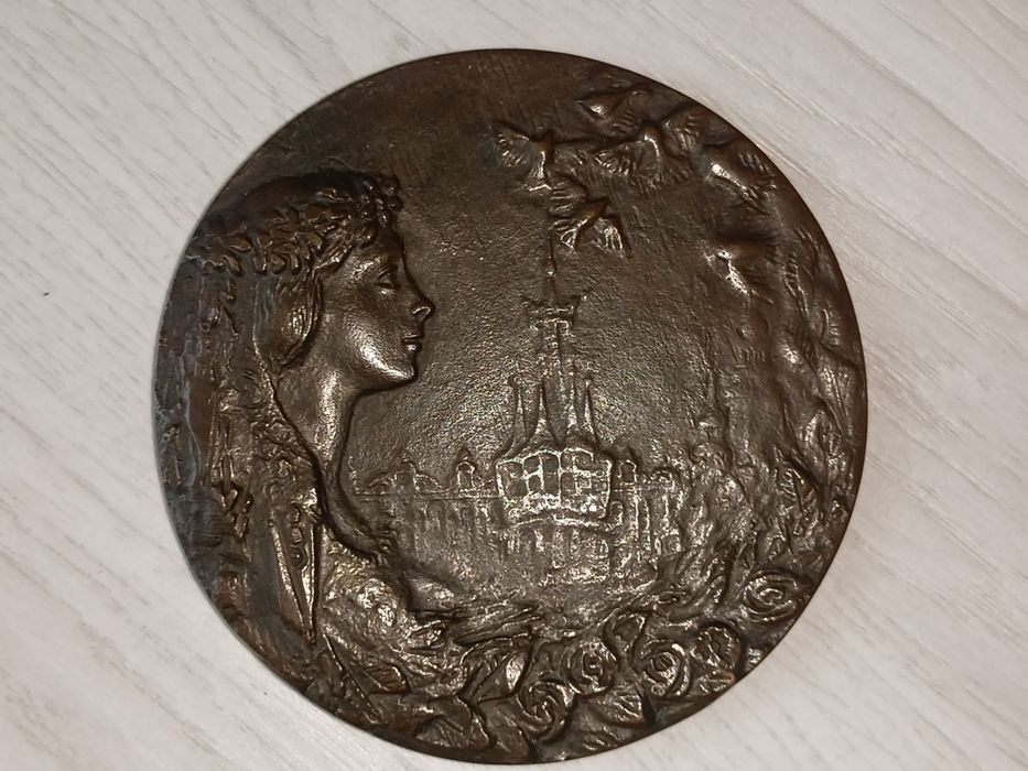 Plakietka, medal, obraz - Aleksander Śliwa z brązu lub mosiądzu