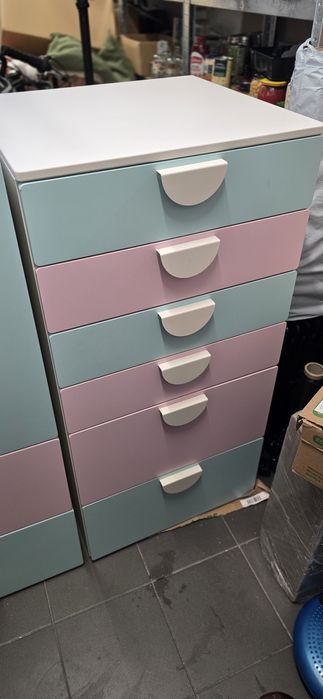 Zestaw 2 szaf IKEA SMÅSTAD — świetny stan, białe/czyste, gotowe do odb