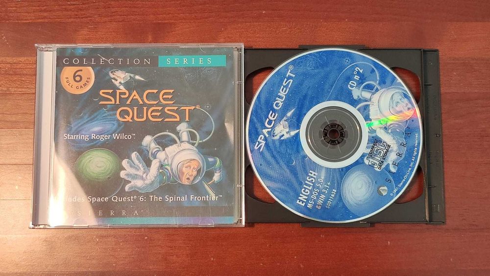 *Novo preço* Jogo PC Space Quest Collection Series 6 Full Games Big Bo