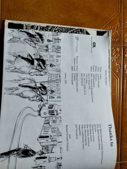 Livro Lisboa Sketches of a Beautiful City