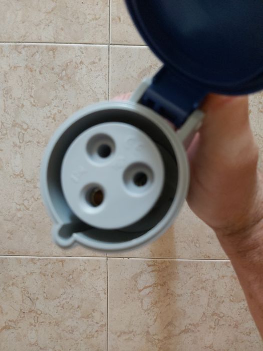 Adaptador ficha azul 16A para32A