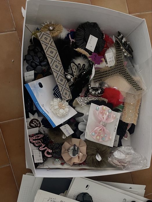 Lote de Aplicações e Acessórios para Costura e DIY