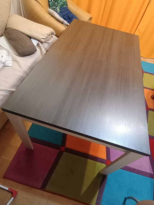 Stół 160x90cm z dostawką 40cm i blokadą otwierania