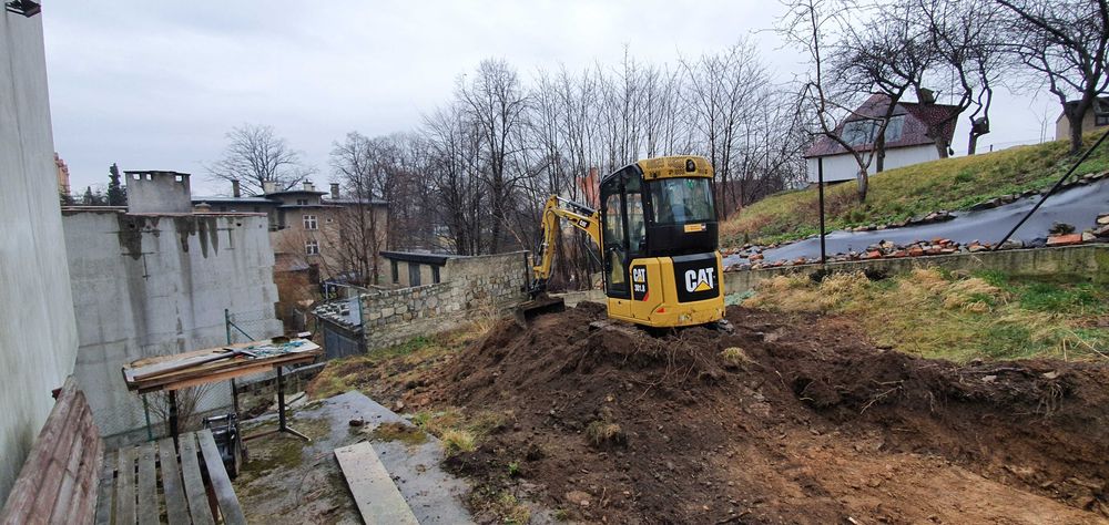 Usługi minikoparką  Strzegom Świebodzice Wałbrzych Świdnica