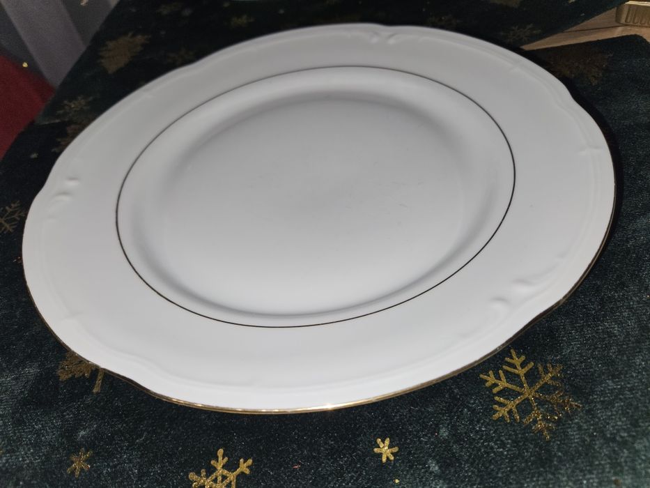 Talerz płaski porcelana Włocławek PRL