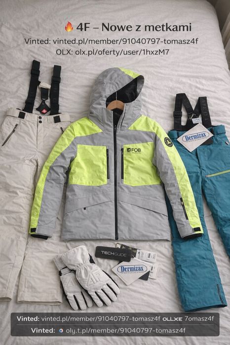 Sprzedam  odziez narciarska  outlet  spodnie kurtki