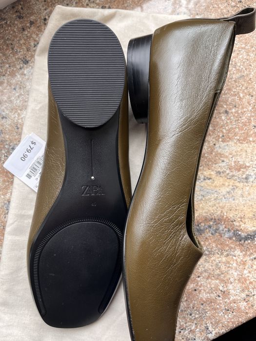 Шкіряні мюлі Zara 40 p