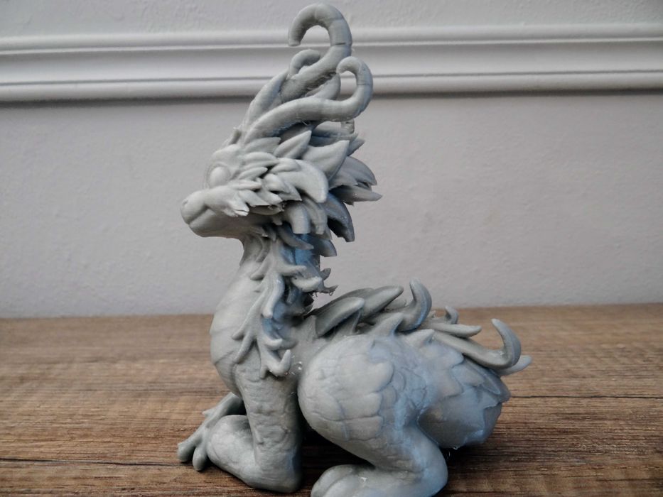 Smok dekoracja fantasy figurka statuetka rzeźba 12cm