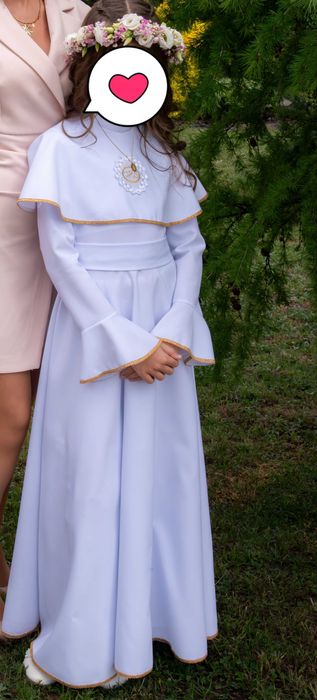 Alba komunijna dla dziewczynki rozmiar 140