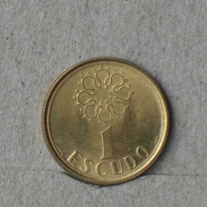 Portugal 1 escudo  1992 - H. Batista letra pequenina olx X10647