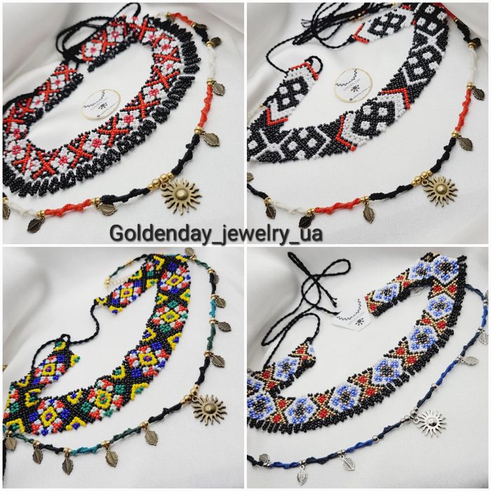 Украшения из бисера силянки чокеры