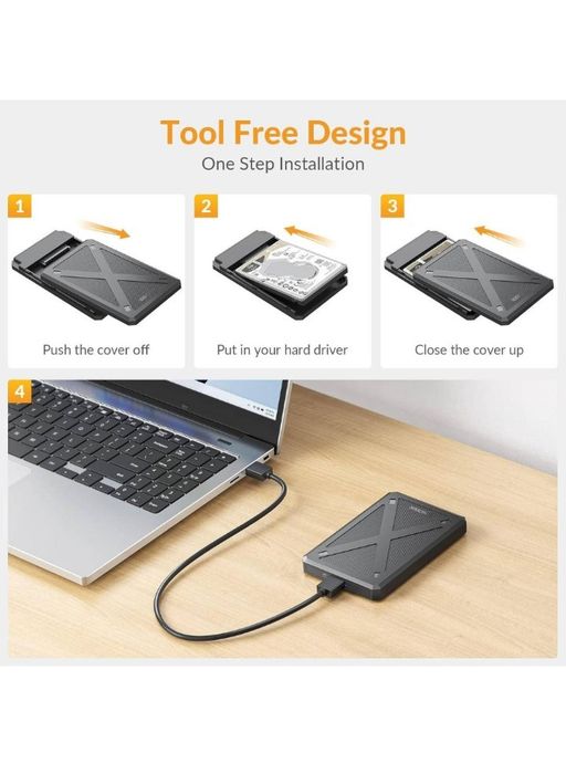 IDsonix 2.5-дюймовий корпус для жорсткого  диску USB 3.0 до SATA |||