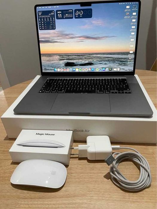 MacBook Air M2 15 polegadas + garantia +mouse+adaptador usb, como NOVO