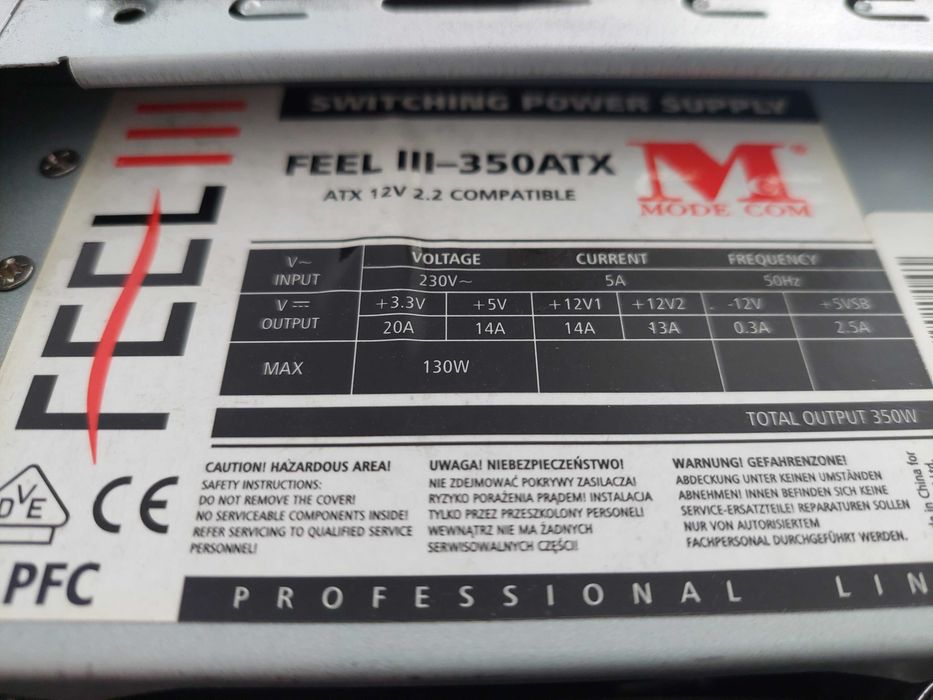 Komputer stacjonarny bez dysku