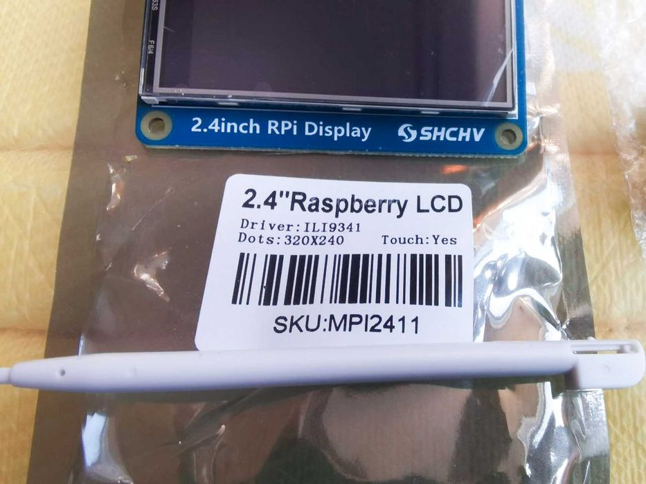 LCD экран 2.4" 320x240 + аудио модуль для raspberry PI Zero 3, 4