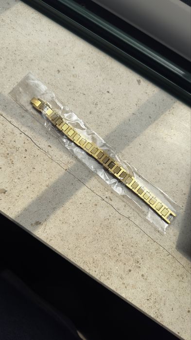 Pulseira Lacoste Homem Dourada – Nova com Caixa