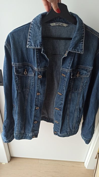 Kurtka jeansowa dżinsowa oversize unisex ciemna