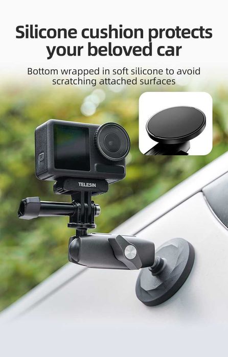 TELESIN CMM-001 uchwyt magnetyczny 360 ° GoPro Insta360 DJI OSMO