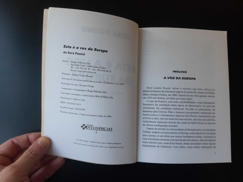 Esta é a Voz da Europa - Ezra Pound
