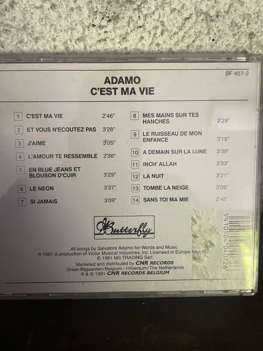 CD Adamo C est ma vie