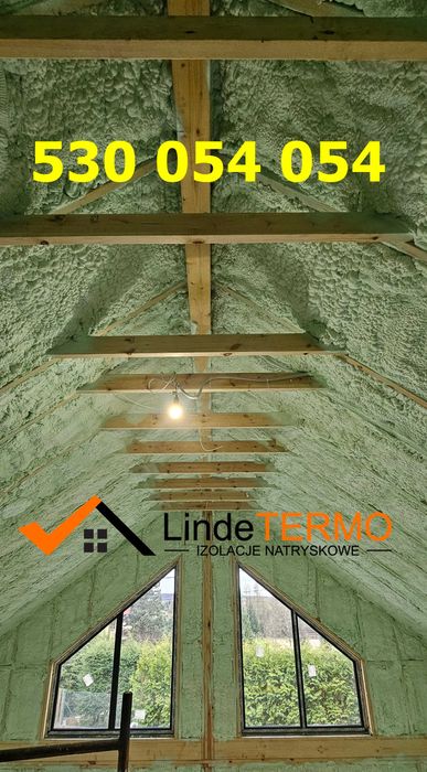 Ocieplanie pianą PUR, izolacje natryskowe, poddasza, pianowanie pianka