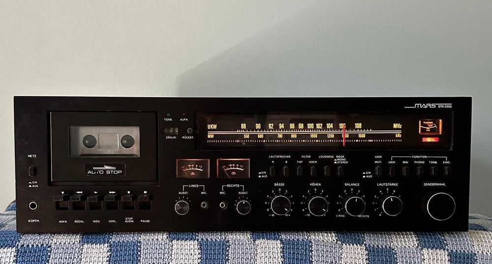 Stereofoniczny amplituner z magnetofonem MARS STK-3200 - unikat !