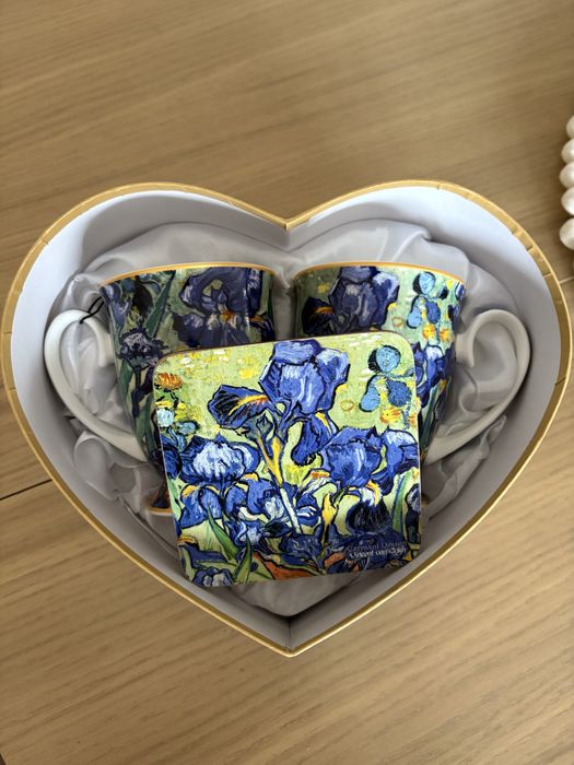 Kubki z podkładkami Carmani Van Gogh w sercu