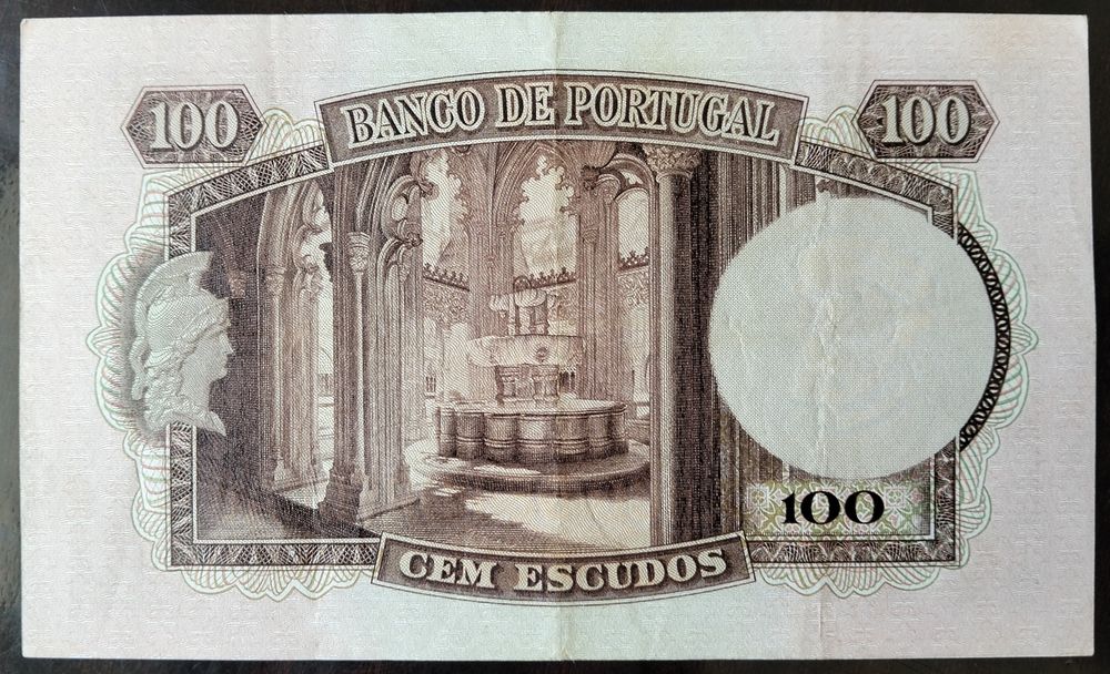 Lote 2 Notas 100$ 1957 Pedro Nunes Estado Belas