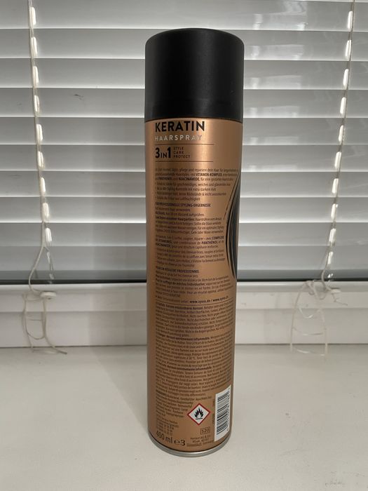 Лак для волосся Syoss Keratin Hairspray екстра сильної фіксації