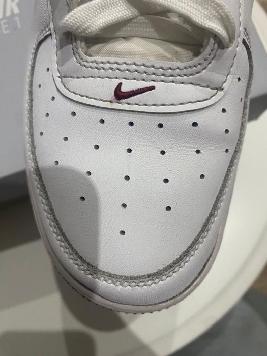 Buty Nike bialo bordowe
