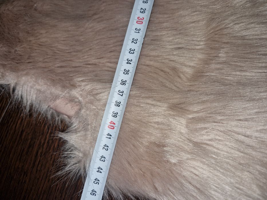 Kamizelka damska Bershka bezrękawnik futerko pudrowy róż S 36