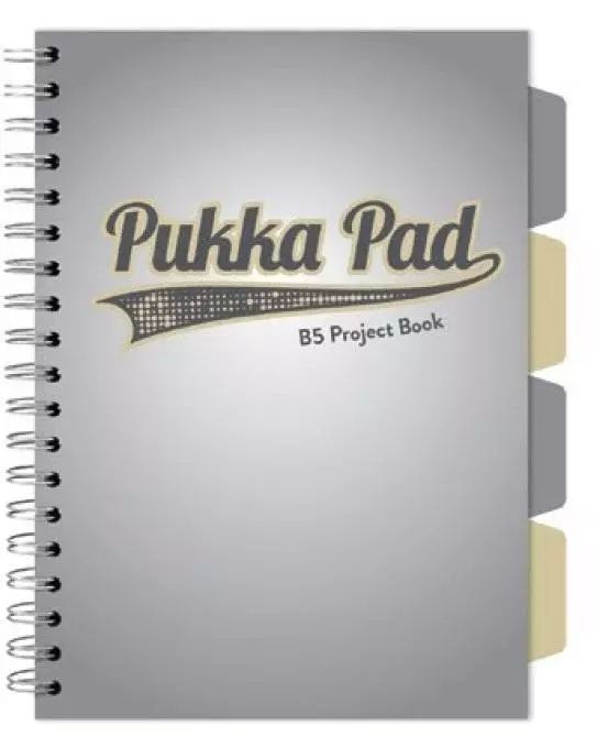 Kołozeszyt Pukka Pad B5 Project Book Design B5 szary. Pukka Pad. Nowy Produkt